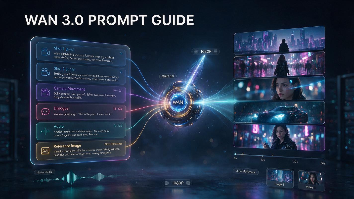 Wan 3.0 Prompt Guide: Prompts, Examples & Best Practices