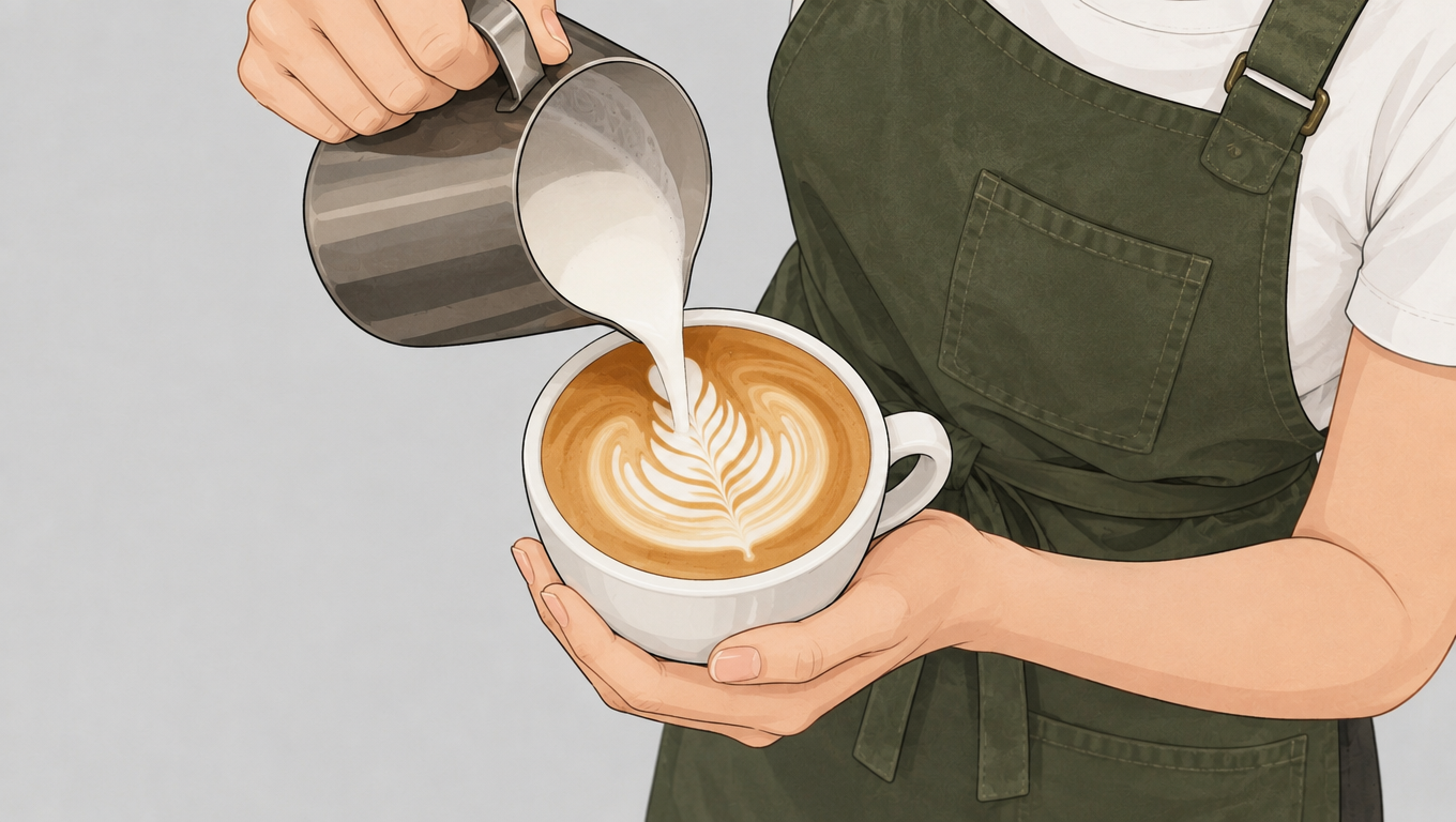 GPT Image 2.5 storyboard frame 3, close-up latte art pour.png GPT Image 2.5 storyboard frame 3, close-up latte art pour.png